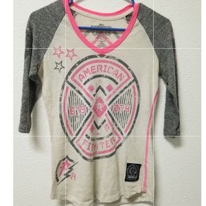 American Fighter 3/4 sleeve